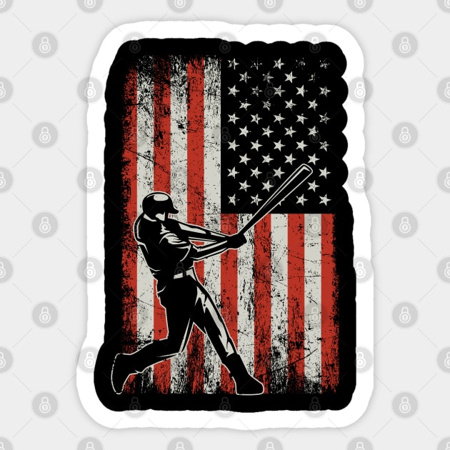 USA Baseball Flag Sticker by ryanjaycruz